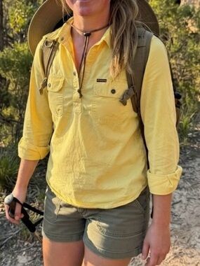 Just Country Australia Yellow Lachlan Workshirt Long Sleeve Cotton Outback XL